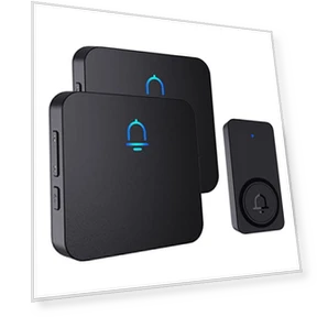 Wireless Doorbell with 2 Receivers — Chimes, SECRUI