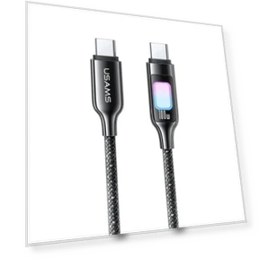 100W Type-C to Type-C Data Cable with Colorful Light — Cables, USAMS
