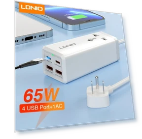 65W USB C Charger 4 Ports USB Output Desktop Power Strip — Chargers, LDNIO