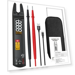 Digital Clamp Multimeter with LED Flashlight — Electrical Testers, BSIDE