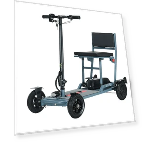 Four-wheel Electric Scooter with Seat — Electric Self-Balancing Scooters, FREEJOYER
