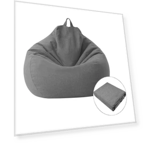 Lazy Sofa Bean Bag Chair Fabric Cover — Sofa