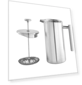 Stainless Steel French Press Coffee Pot and Tea Kettle — Tea Brewing Essentials