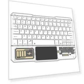 Transparent Wireless Bluetooth Keyboard with Touchpad — Keyboards, Other