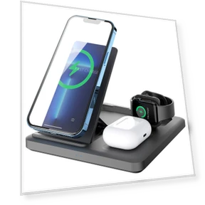 3-in-1 Folding Wireless Charging Stand — Chargers