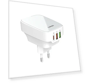 32W 3-Port USB PD Charger — Wall Chargers, LDNIO