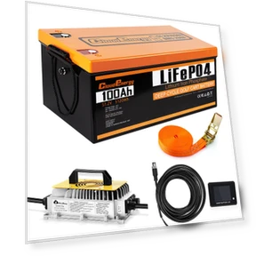 48V(51.2V) 100Ah LiFePO4 Golf Cart Battery — Battery Chargers, Cloudenergy