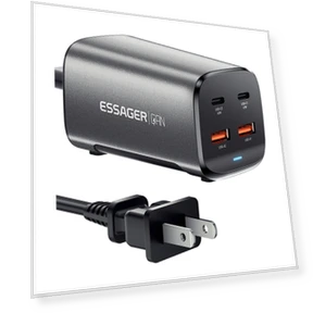 67W GaN Desktop Charger — Chargers & Adapters, ESSAGER