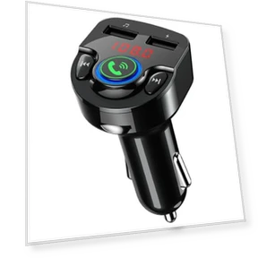 Bluetooth MP3 Player Voice Navigation Car Charger with Voltage Detection and FM Transmitter — FM Transmitters