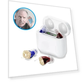 Digital Hearing Aid Sound Amplifier With Digital Display Charging Compartment — Hearing Support