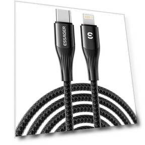 Fast Charging Data Cable, Type-C to Lightning — Lightning, ESSAGER