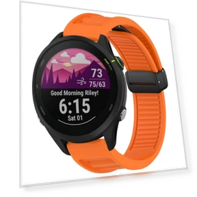 Foldable Magnetic Buckle Silicone Watch Band — Watch Accessories, Garmin