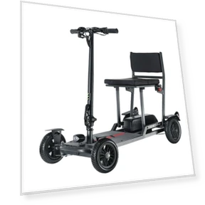 Four-wheel Electric Scooter with Seat — Electric Self-Balancing Scooters, FREEJOYER