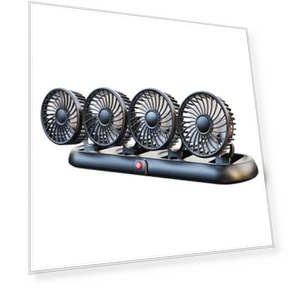 High Wind Four-head Fan — Portable Cooling Solutions