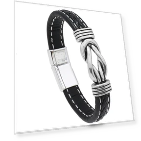 Magnetic Clasp Leather Bracelet — Wrist Adornments