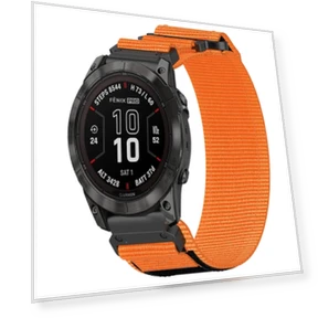 Nylon Hook And Loop Fastener Watch Band — Watch Straps & Bands, Garmin