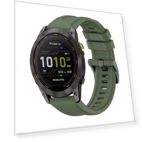 Pure Color Steel Buckle Silicone Watch Band — Watch Accessories, Garmin