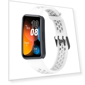 सॉलिड कलर ब्रीदेबल सिलिकॉन वॉच बैंड — घड़ी बैंड, Huawei
