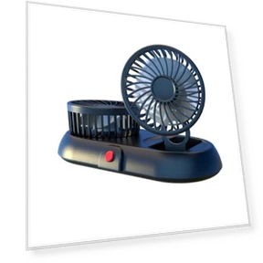 Two Head Adjustable Foldable Multifunctional High-Wind Fan — Portable Cooling Solutions
