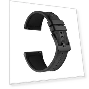 Universal Quick Release Leather Silicone Strap — Smartwatch Straps