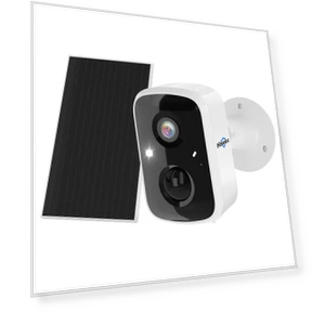 WiFi Security Camera with Solar Panel — Security Cameras, Hiseeu