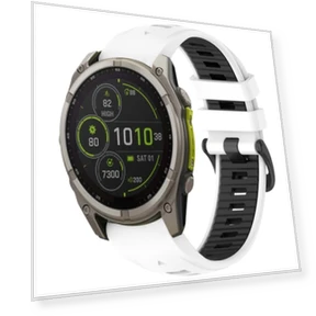 Dual Color Quick Release Silicone Watch Band — Fitness Bands, Garmin