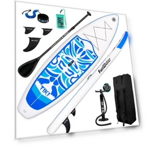 Inflatable Ultra-Light Stand Up Surfboard — Paddles, FunWater