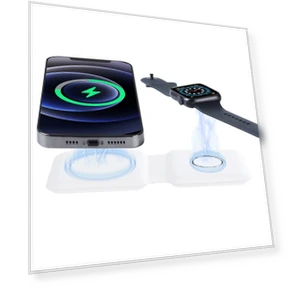 Portable 2-in-1 Magnetic Wireless Charger — Chargers, Other