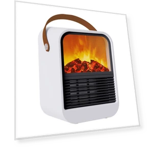 Small Desktop 3D Simulated Charcoal Heater — Portable Heating Solutions, Other