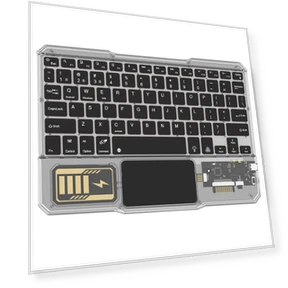 Transparent Wireless Bluetooth Keyboard with Touchpad — Keyboards, Other