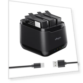 Triple Battery Charging Holder — Docking Stations, aMagisn