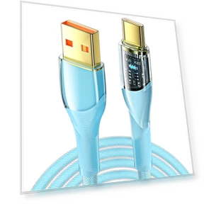 100W 7A USB-A to Type-C Charging Cable with LED Light — Cables, ESSAGER