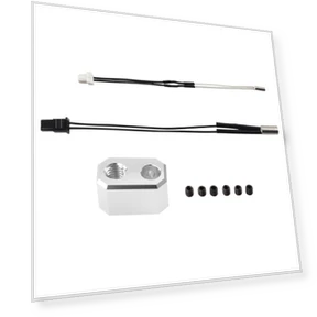 Heater Cartridge, Thermometer Line, And Heating Block Kit for 3D Printer Extruder — 3D Printer Extruders, FYSETC