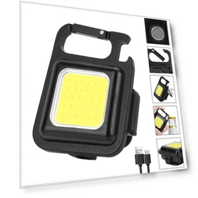Rechargeable Magnetic Emergency Keychain Light — Flashlights