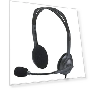 Wired Headset with Noise-cancelling Microphone — Audio Gear, Logitech