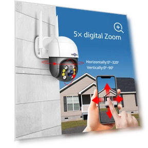 Wireless Speed Dome Camera with Zoom and Audio — Dome Surveillance Cameras, Hiseeu
