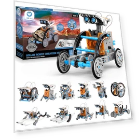 12-in-1 Education Solar Robot Toys — Solar Power, Sillbird