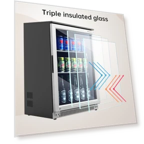 Built-in Beverage Refrigerator with Lock — Drink Coolers, Weili