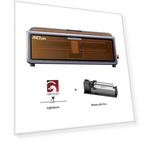 Falcon A1 10W Laser with Rotary Kit and Lightburn License — Engraving Equipment & Accessories, Creality