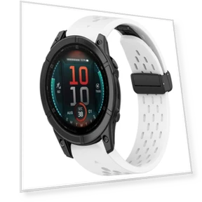 Hole Folding Buckle Silicone Watch Band — Fitness Bands, Garmin