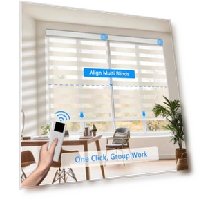 Motorized Zebra Blinds for Indoor Windows — Window Treatments, COOLWINDS