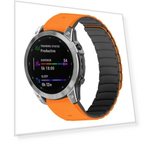 सिलिकॉन स्पोर्ट मैग्नेटिक वॉच बैंड — स्मार्टवॉच बैंड, Garmin