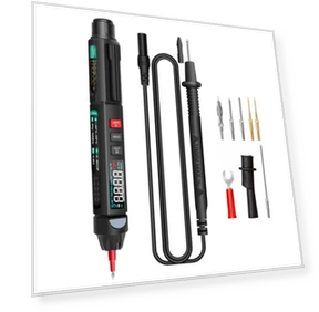 True RMS Digital Multimeter with Voltage Test Pen and Phase Sequences Meter — Battery Testers, ANENG