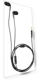 Wired Earbuds with Microphone — In-Ear Headphones, Amazon Basics