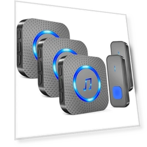 Wireless Doorbell with Multiple Receivers — Chimes, SURFOU