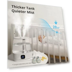 6L Cool and Warm Mist Air Humidifier — Air Moisture Control, Tasigok