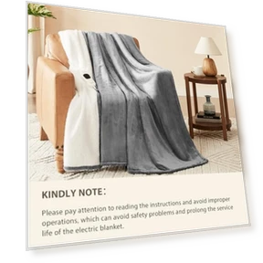 Heated Blanket Electric Throw — Electric Blankets, Homemate