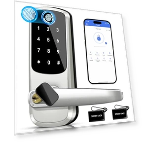Keyless Entry Door Lock with Keypad and Fingerprint — Accessories, MSR X6