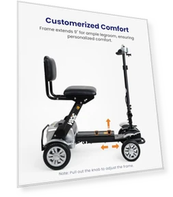Lightweight Electric Scooter with Seat — Mobility Scooters, VOCIC