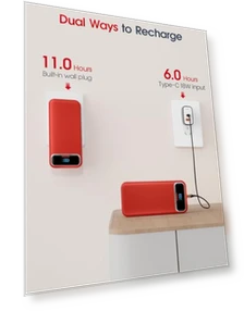 Portable Charger Power Bank with Built-in Cables and AC Wall Plug — Charging Solutions, Dongguan Xionel Electronic Technology Co., Ltd